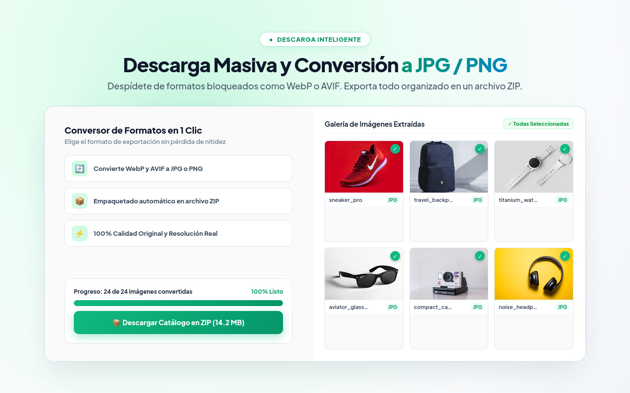 Descarga Masiva y Conversión en ZIP